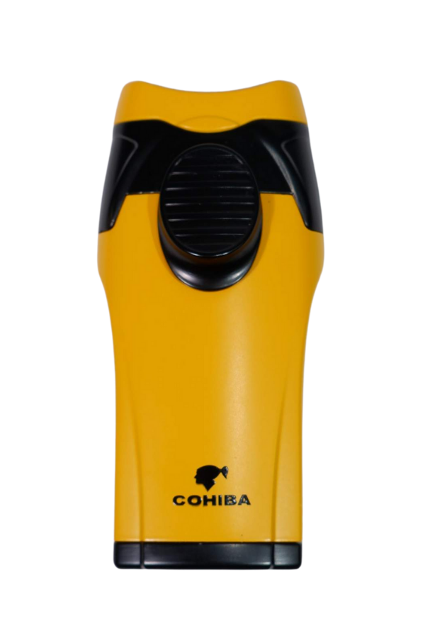 Cohiba Çift Torch Pürmüz Sarı - Siyah Puro Çakmağı - Image 1