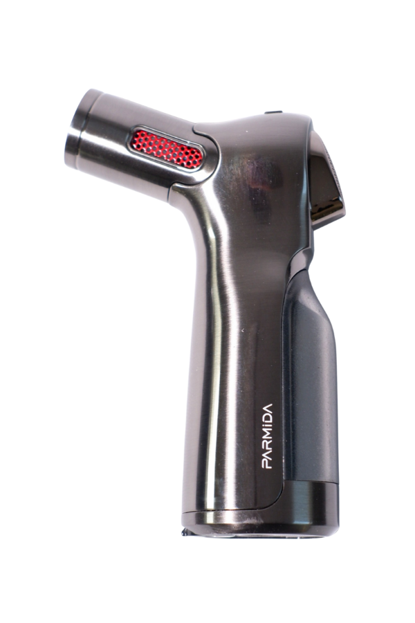 Parmida 4 Torch Pürmüz Gunmetal Masa Tipi Puro Çakmağı - Image 1