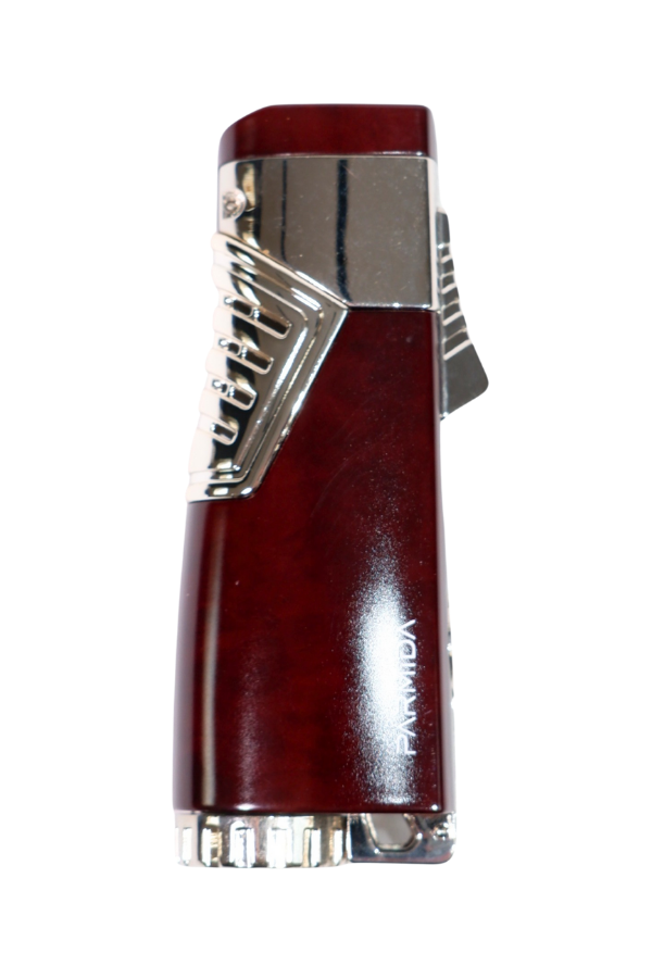 Parmida 3 Torch Pürmüz Kırmızı - Gümüş Puro Çakmağı - Image 1