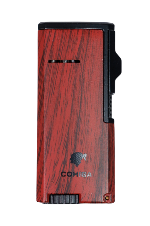 Cohiba 3 Torch Pürmüz Ahşap Desenli Puro Çakmağı - Image 1