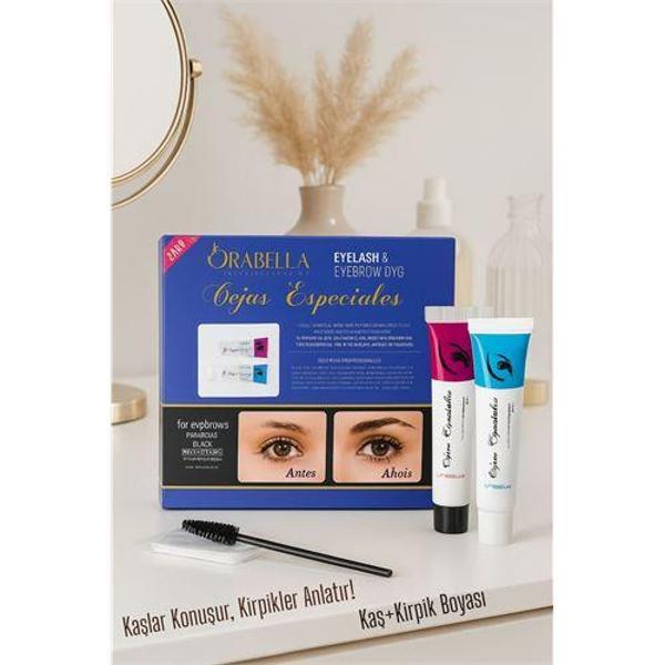 SİYAH Kaş ve Kirpik Boyası Profesyonel Orabella - Image 1