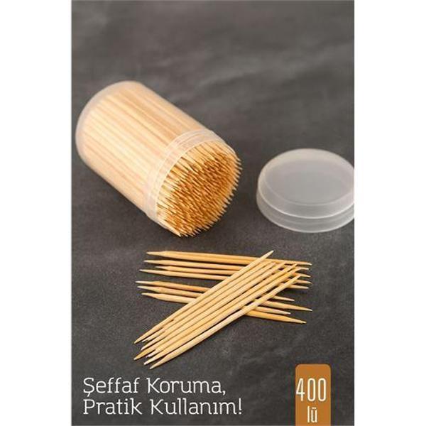 400’lü Kapaklı Kürdanlık – Doğal Ahşap Kürdan | Hijyenik Sunum ve Pratik Kullanım - Image 1