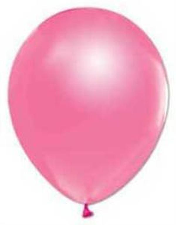BALON METALİK 12 İNC (JOJO BALLOONS) PEMBE 100 ADET - Image 1