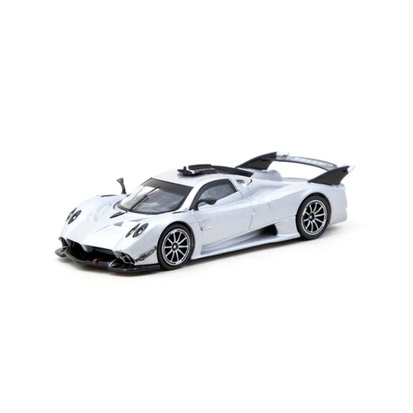 Tarmac Works 1/64 Pagani Huayra R Satin Silver - Image 1