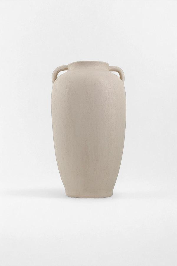 Noa Bohem Dokulu Oval Seramik Küp Vazo (16x29 cm) - Image 1