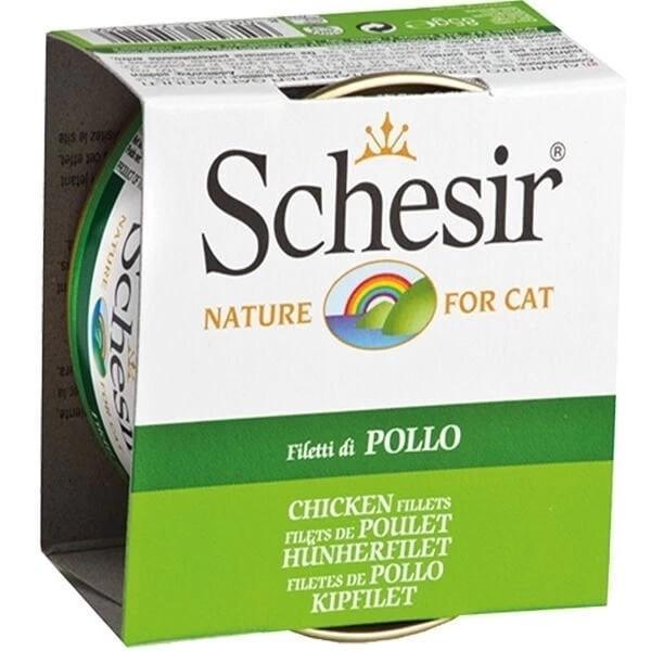 Schesir Tavuk Fileto Jöleli Konserve Kedi Maması 85 Gr - Image 1