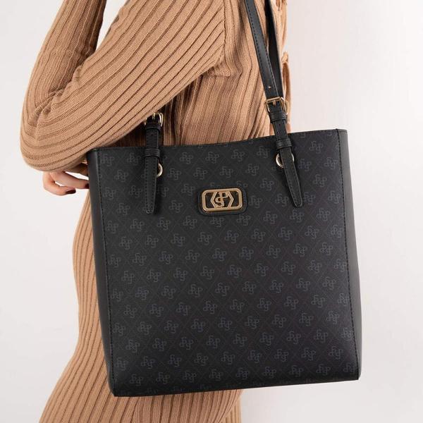 Silver & Polo Kadın Omuz Çantası 1096-46253 SILVER POLO BAYAN ÇANTASI M178 SİYAH-MAT SİYAH - Image 1