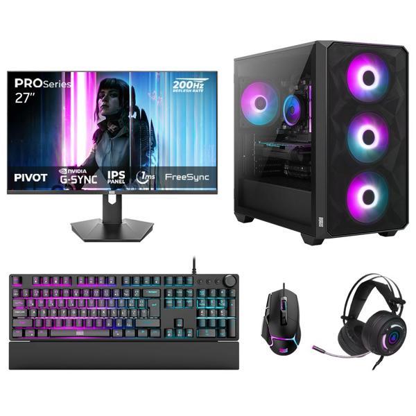 Dragos DRx7733 Ryzen 7 5700X 32GB 1TB NVMe 16GB RTX5060Ti 27 İnç 200Hz 1ms Oyuncu Hazır Sistem - Image 1