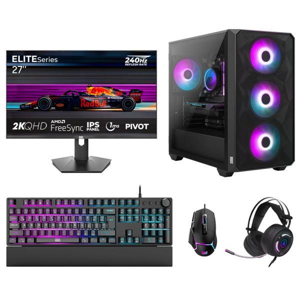 Dragos DRx7658 Ryzen 7 5700X 32GB 1TB NVMe 8GB RTX5060 27 İnç 240Hz 1ms QHD Oyuncu Hazır Sistem - Image 1