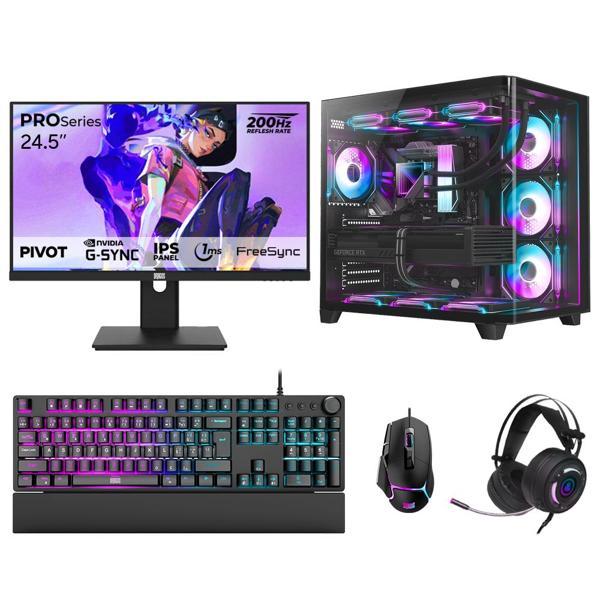 Dragos DRx7714 Ryzen 7 5700X 32GB 1TB NVMe 16GB RTX5060Ti 24.5 İnç 200Hz 1ms Oyuncu Hazır Sistem - Image 1