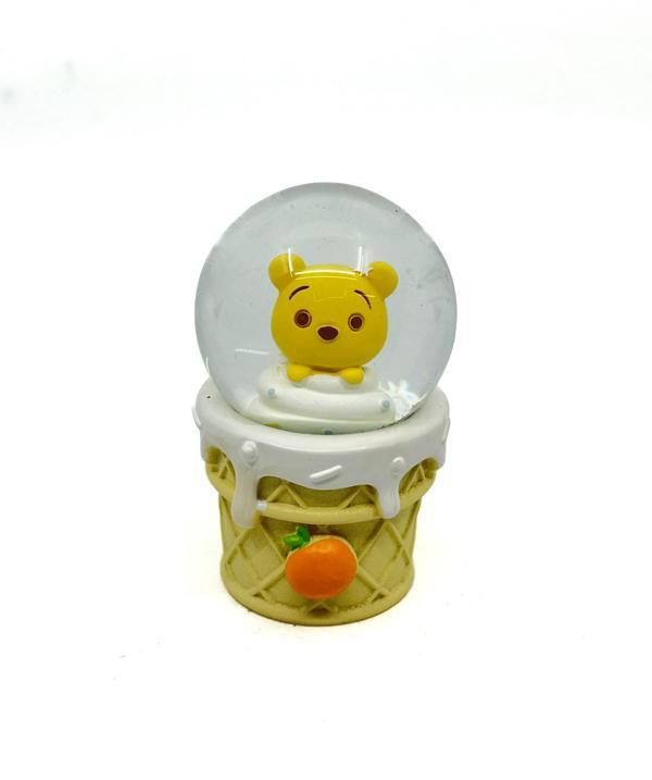 Işıklı Kar Küresi Sevimli Sarı Köpek 7 cm - Image 1