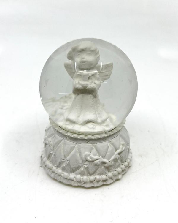 Işıklı Kar Küresi Melek 7 cm - Image 1