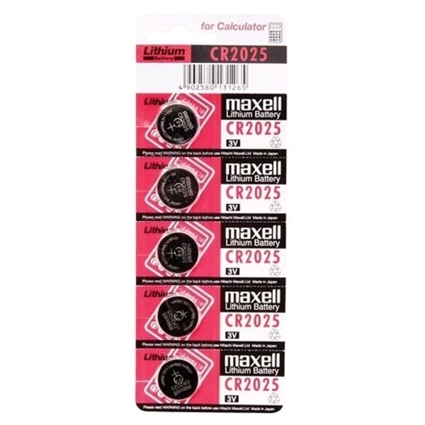 Maxell Cr2025 3v Lityum Düğme Pil 5'li Paket - Image 1