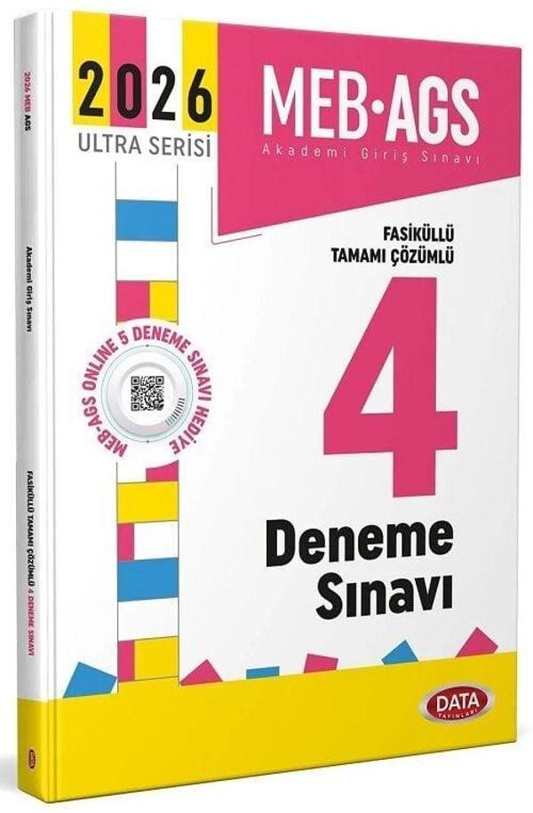 Data 2026 MEB-AGS Tüm Dersler 4 Deneme Fasiküllü Çözümlü Ultra Serisi Data Yayınları - Data Yayınları - Image 1