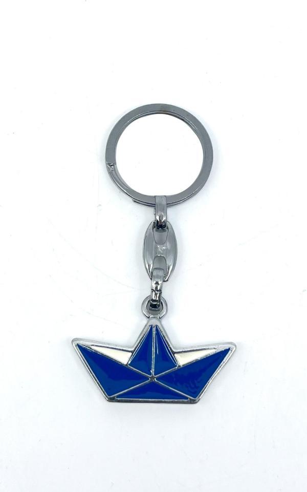 Mavi Kayık Metal Anahtarlık - Image 1