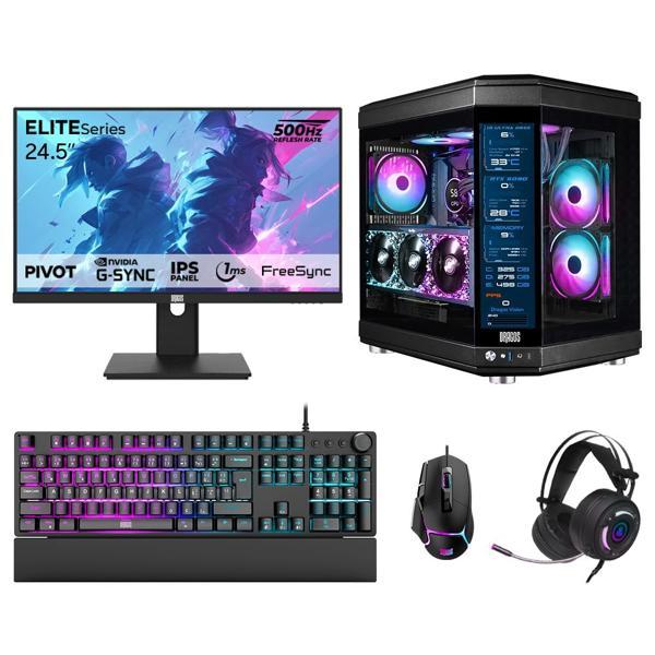 Dragos DRx7893 Ryzen 7 9800X3D 32GB DDR5 2TB GEN4 NVMe 16GB RTX5070Ti 24.5 İnç 500Hz 1ms Oyuncu Hazır Sistem - Image 1