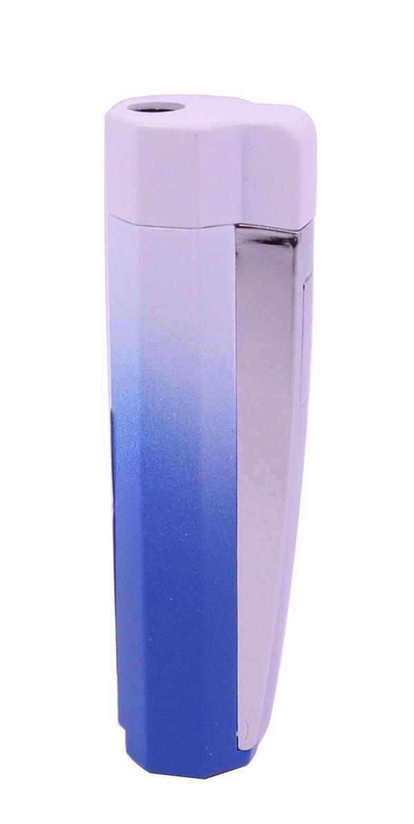 Metal Tek Torch Jet Alev Puro Çakmağı - Beyaz/Lacivert - Image 1