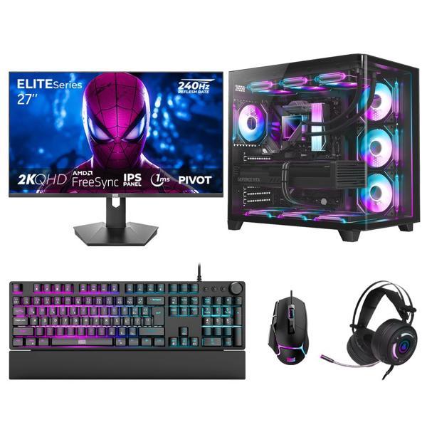 Dragos DRx7894 Ryzen 7 9800X3D 32GB DDR5 2TB GEN4 NVMe 16GB RTX5070Ti 27 İnç 240Hz 1ms QHD Oyuncu Hazır Sistem - Image 1