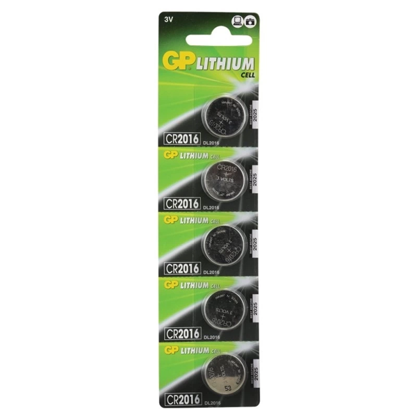 Gp Cr2016 Lityum Pil 5 Li Paket - Image 1