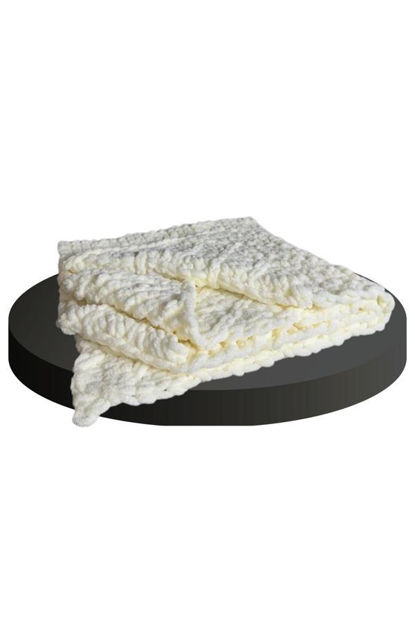 Uretti - Gül 5142 3096 Baklava Desenli Puffy İplik Bebek Battaniyesi - Image 1