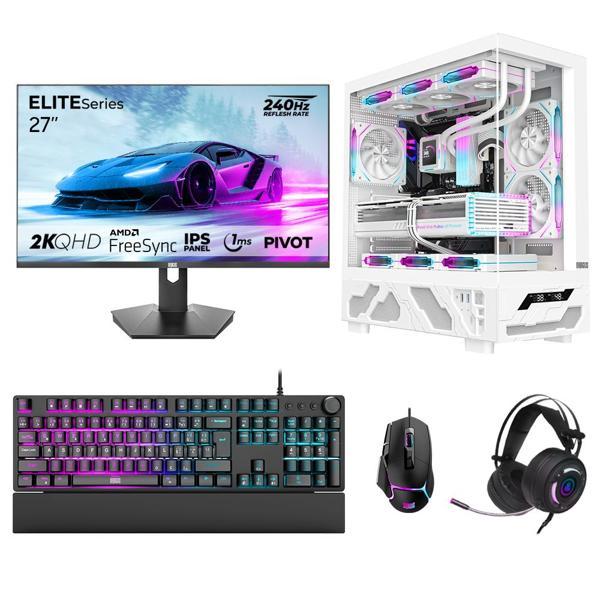 Dragos DRx7827 Ryzen 7 5700X 32GB 1TB NVMe 12GB RTX5070 27 İnç 240Hz 1ms QHD Oyuncu Hazır Sistem - Image 1