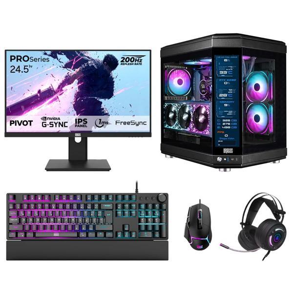Dragos DRx7858 Ryzen 7 7800X3D 32GB DDR5 2TB GEN4 NVMe 12GB RTX5070 24.5 İnç 200Hz 1ms Oyuncu Hazır Sistem - Image 1