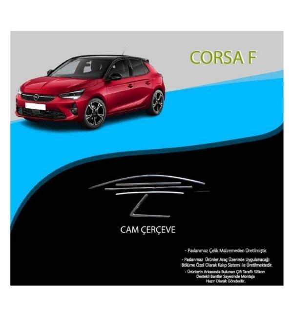 Corsa F Krom Cam Çıtası Tam Tur 10 Parça 2019+ - Image 1