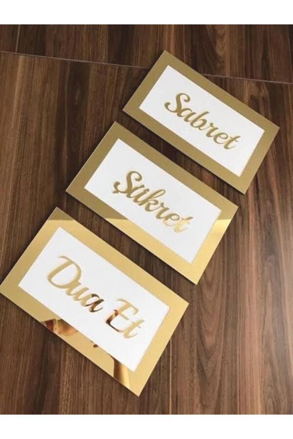 Meriç Lazer Sabret Şükret Dua Et 3'lü set - Image 1