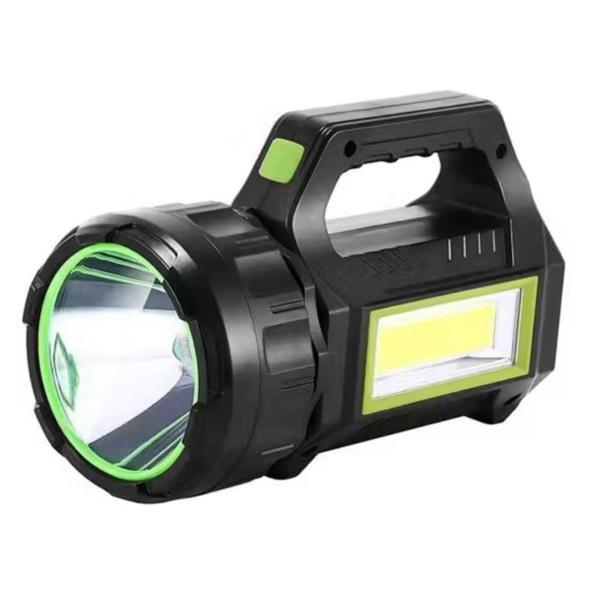 BUFFER®  Şarjlı LED El Feneri 10W Taşınabilir Acil Durum Lambası USB Şarjlı & Yan COB Işıklı - Image 1