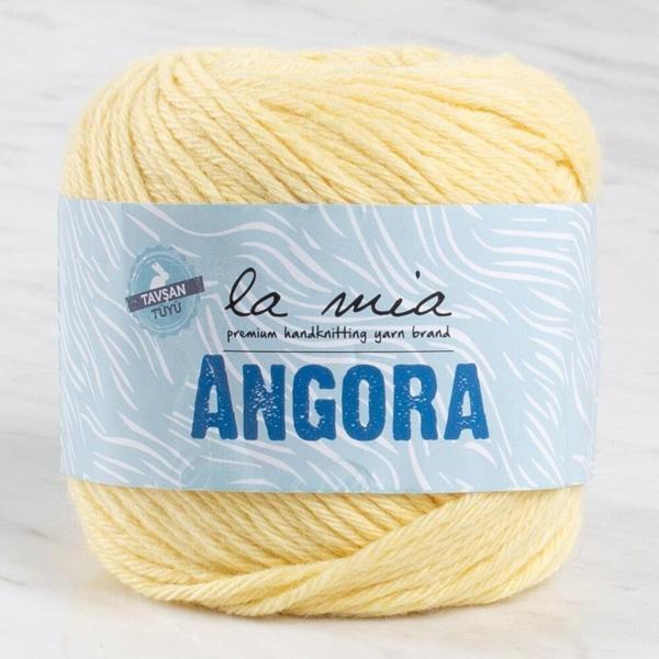 La Mia Angora 50gr Sarı El Örgü İpi - L124 - 33796 - Image 1