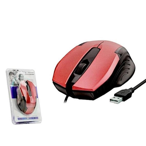 Hadron HDX3254 800dpi 1.40mt USB Kablolu Mouse - Kırmızı-Siyah - Image 1