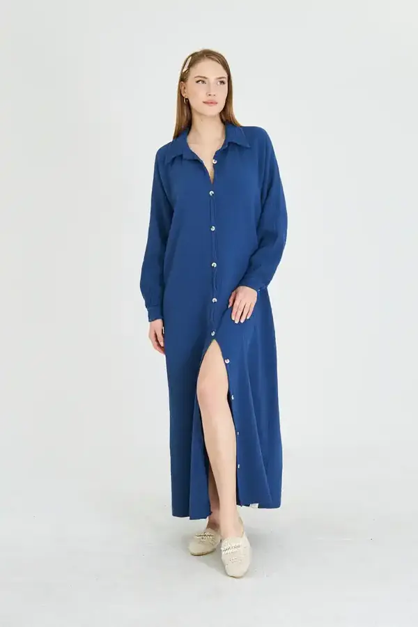 Müslin Gömlek Elbise - Image 1