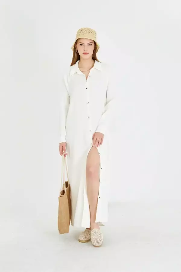 Müslin Gömlek Elbise - Image 1