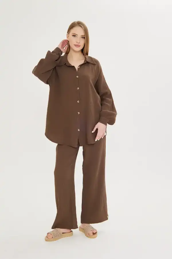 Reglan Kol Müslin Gömlek - Image 1