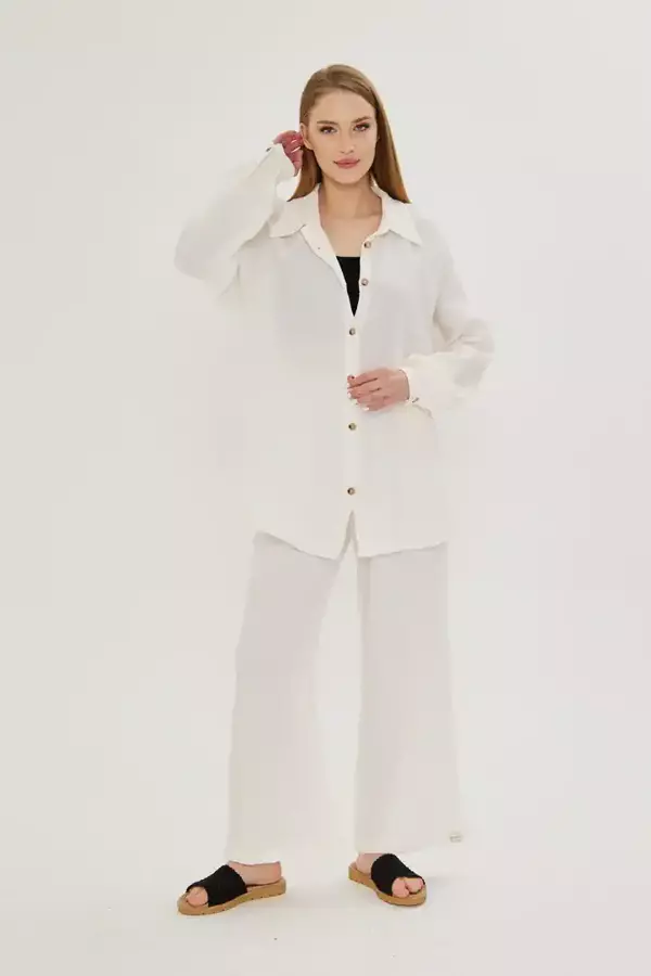 Reglan Kol Müslin Gömlek - Image 1