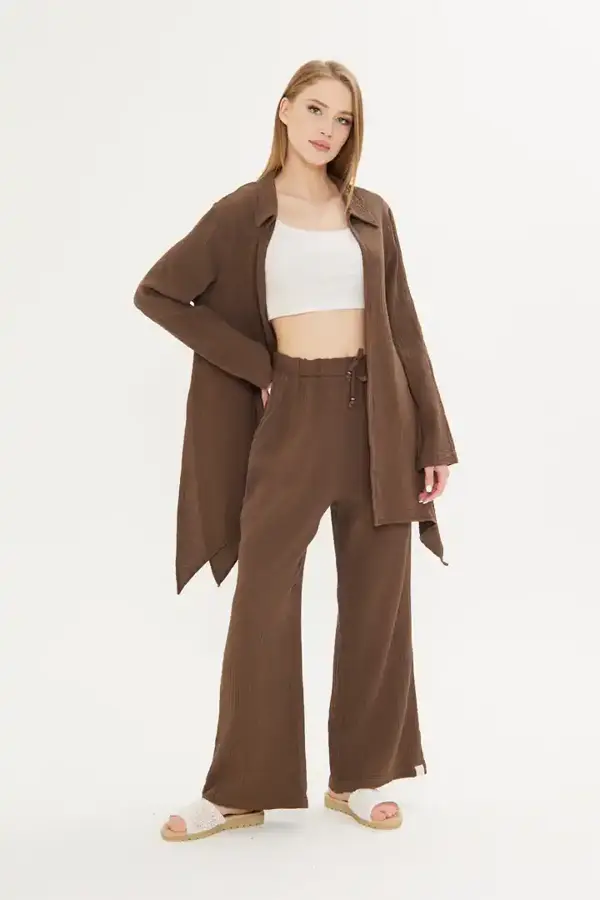 Asimetrik Müslin Ceket - Image 1