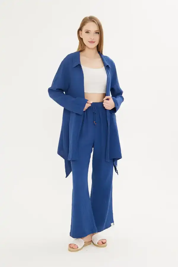 Asimetrik Müslin Ceket - Image 1