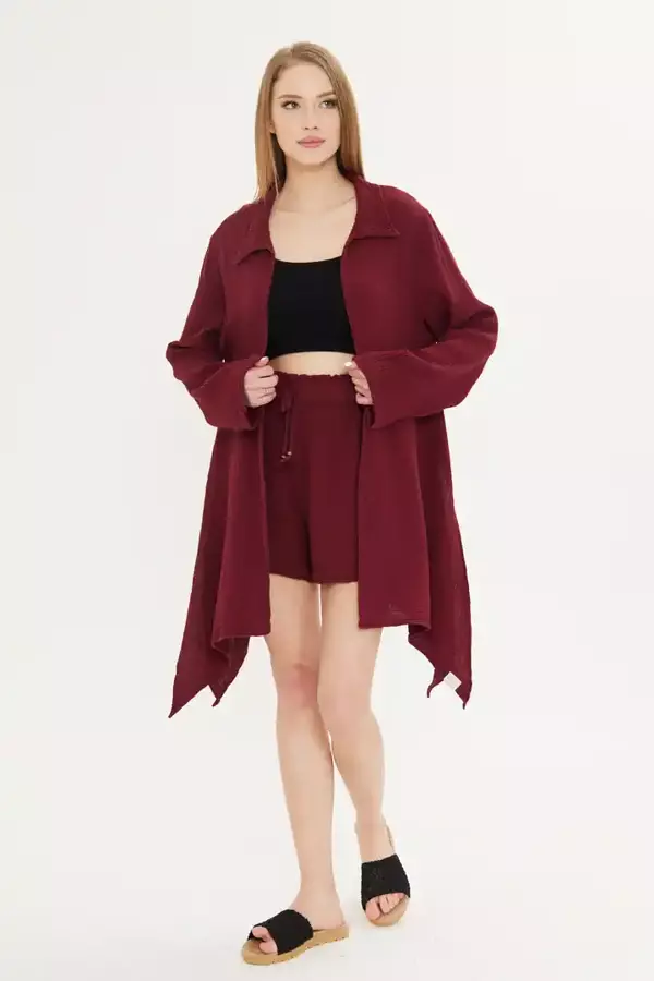 Asimetrik Müslin Ceket - Image 1