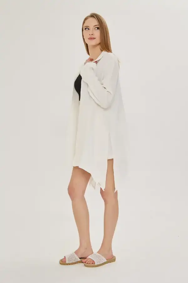 Asimetrik Müslin Ceket - Image 1