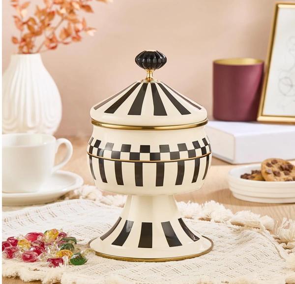 Prime Cream Ayaklı Şekerlik Emaye - Image 1