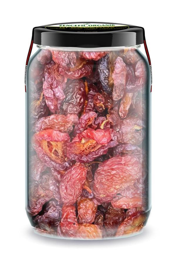 Kırmızı Dağ Eriği Çekirdeksiz Bi Kavanoz 660 CC. Cam Kavanozda Ekşi Erik Kurusu Kırmızı Erik - Image 1