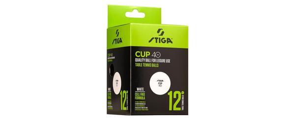 Stiga Table Tenis Ball Cup Pinpon Topu Beyaz 12li 1110-2510-12 - Image 1