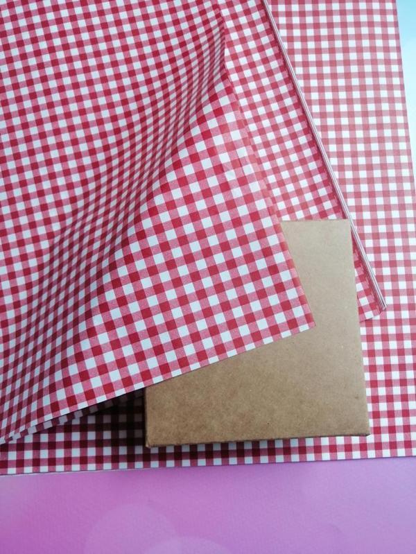 Ekose Desen Pelur Kağıdı 50x70 cm 10 adet-PK099 - Image 1