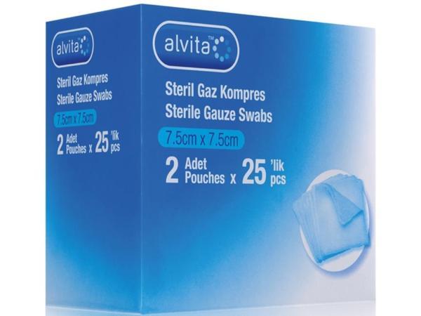ALVITA GAZ KOMPRES STERIL  50LI - Image 1