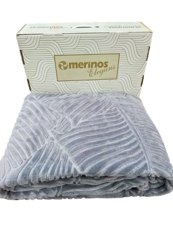 ELEGANCE EMBOSS TEK KİŞİLİK BATTANİYE GRİ FÜME - Image 1