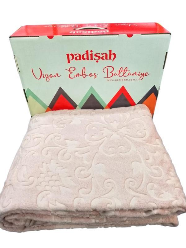 PADİŞAH EMBOSS TEK KİŞİLİK BATTANİYE PUDRA - Image 1