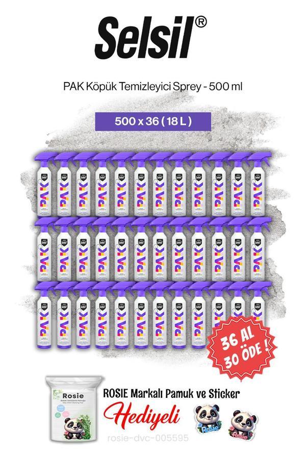 Selsil 36 AL 30 ÖDE PAK Köpük Temizleyici Sprey 500 ml ve rosie pamuk - Image 1