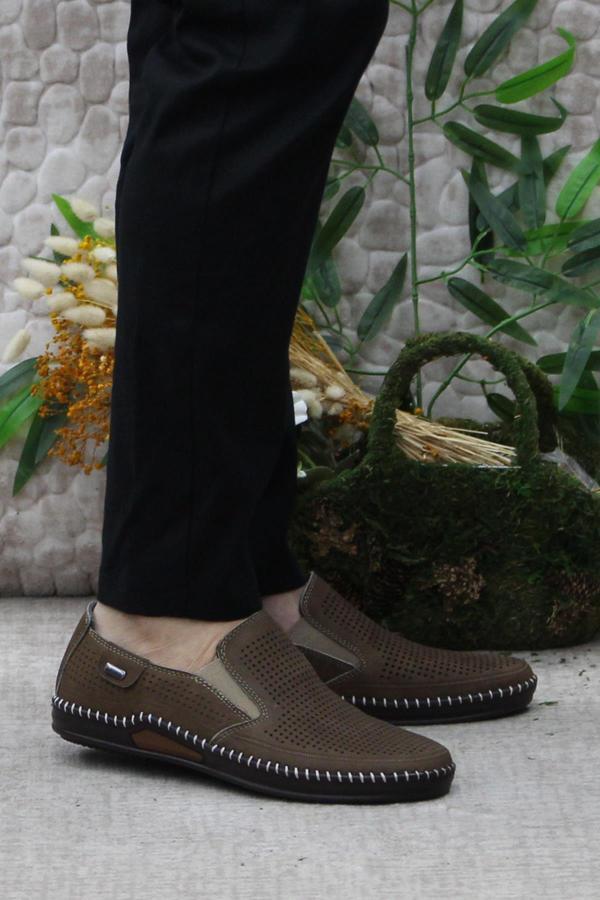 Mehmet Mete 030 Kahve Nubuk Hakiki Deri Erkek Ayakkabı - Image 1