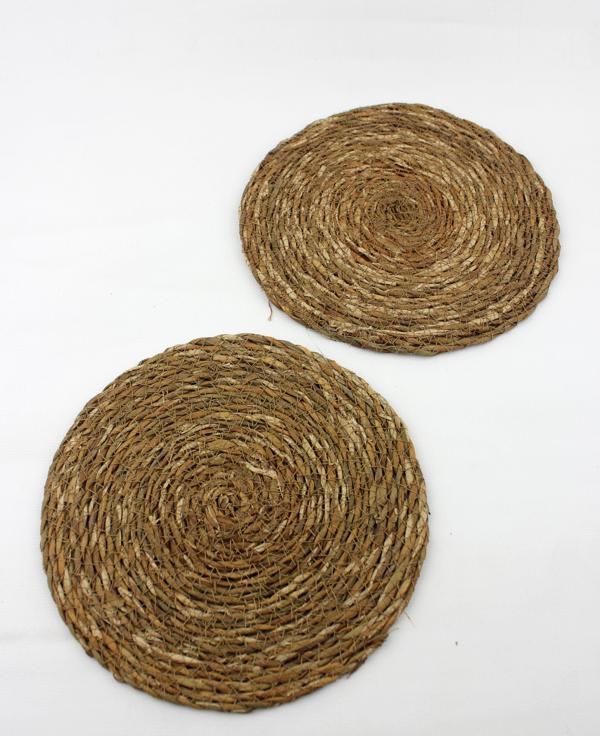 2 li Hasır Nihale 21cm Tencere Altlığı  - Image 1