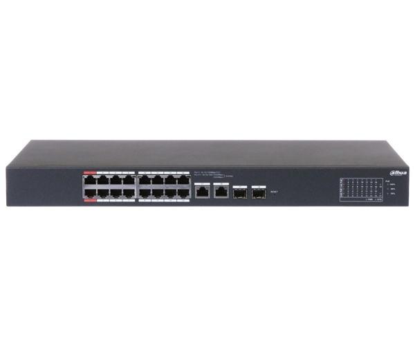 Dahua CS4218-16ET-135 16 Port Poe 2 Port Gigabit Uplink 2 Port SFP Combo Yönetilebilir 135W Poe Switch - Image 1